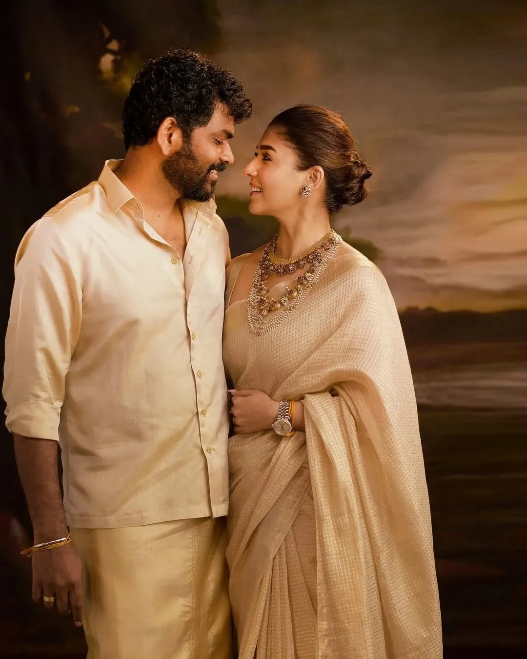 Bollywood Style Beige Soft Tissue Silk Saree With Imaginative Blouse Piece - Image 7