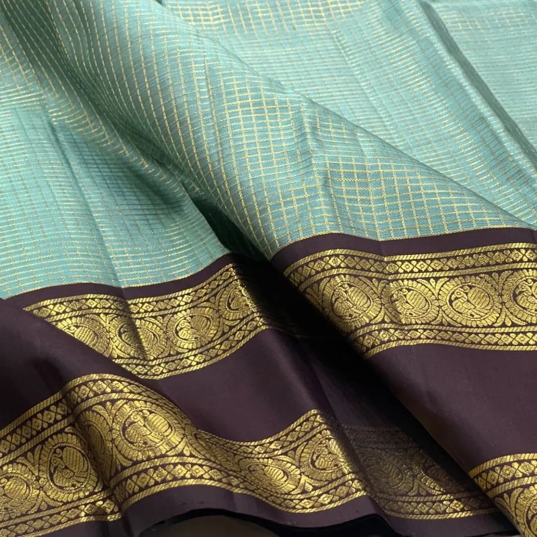 Enticing Firozi Soft Silk Saree With Gratifying Blouse Piece - Image 2