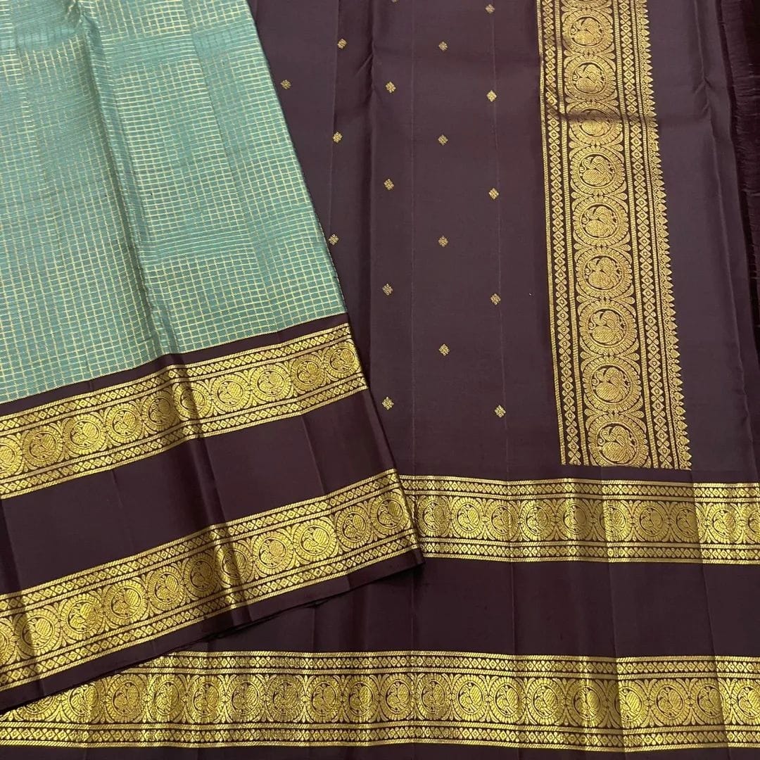 Enticing Firozi Soft Silk Saree With Gratifying Blouse Piece - Image 3