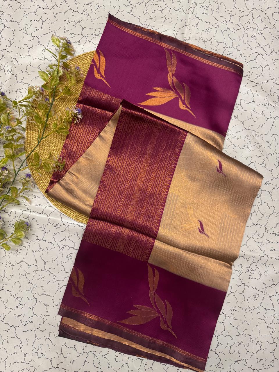 Fugacious Beige Soft Banarasi Silk Saree With Lagniappe Blouse Piece - Image 4