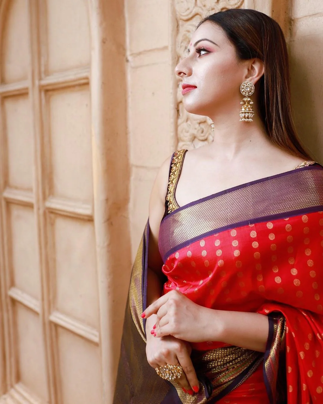 Precious Dark Pink Soft Banarasi Silk Saree With Ideal Blouse Piece - Image 4