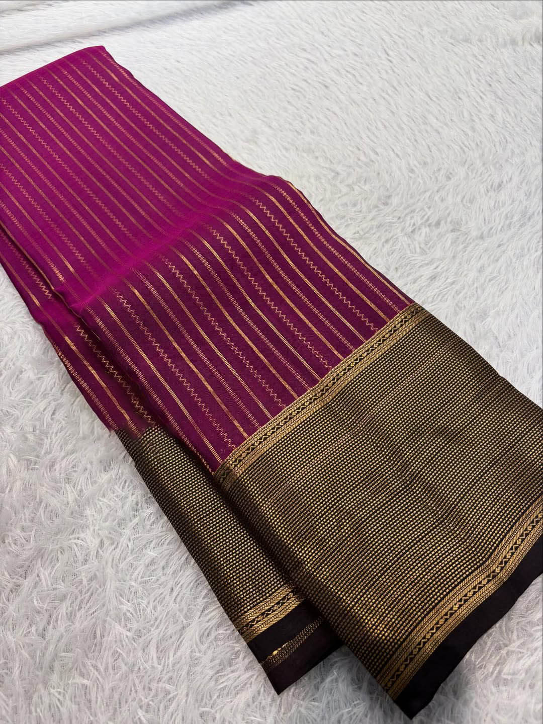 Ratatouille Dark Pink Soft Silk Saree With Glorious Blouse Piece - Image 2
