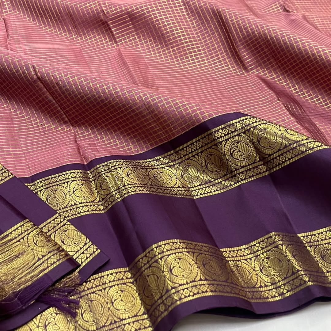 Scrumptious Peach Soft Silk Saree With Impressive Blouse Piece - Image 2