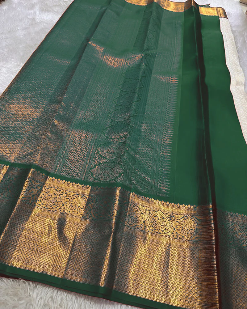 Susurrous Beige Soft Silk Saree With Jazzy Blouse Piece - Image 5